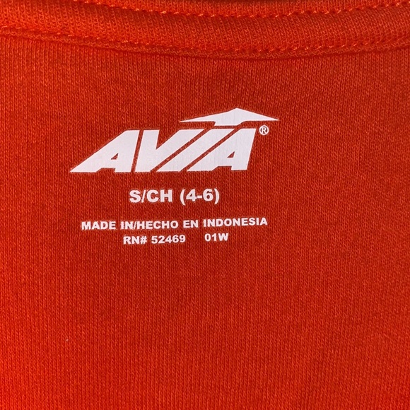Orange Oversized Avia Pocket Tee - Picture 2 of 2